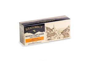 Монастырский Чёрный чай с чабрецом и черникой