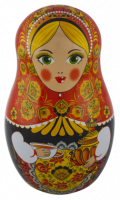 Матрешка черная, 50гр