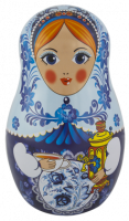 Матрешка синяя, 50гр